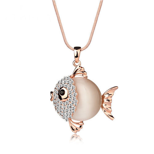 "Bubbly Fish" Necklace Pendant - Bae Apparel