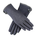 "Tiny Polka Dots" Women's Winter Touch Screen Gloves - Bae Apparel