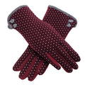 "Tiny Polka Dots" Women's Winter Touch Screen Gloves - Bae Apparel