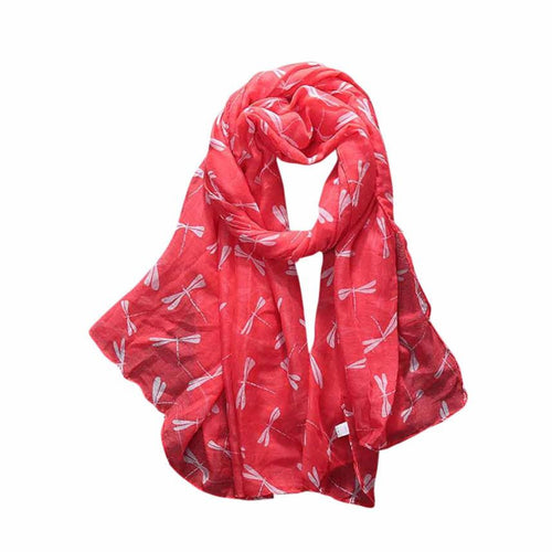 "The Dragonfly" Women's Long Scarf - Bae Apparel