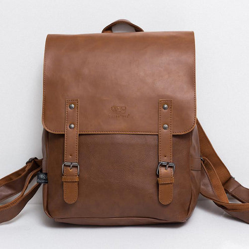 English Leather Laptop Backpack - Bae Apparel